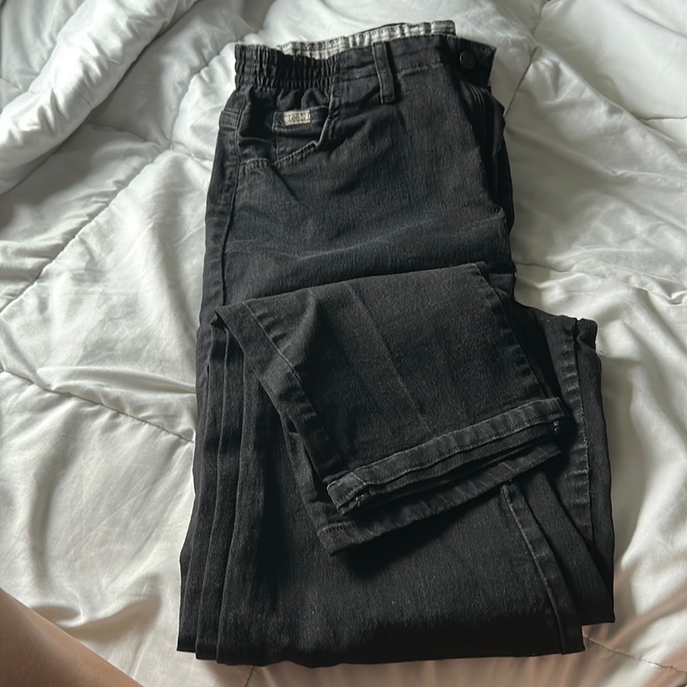 Most comfortable black jeans size 14 from Lee with stretchy waist band